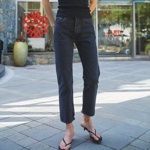 Agolde Lana Crop Jean in Black (Rhyme) Size 25 (fits like 26)